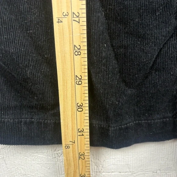 Old Navy Black Corduroy Denim Button-Front Overall Dress Girls XL 12 Y2K 90s - Picture 6 of 8